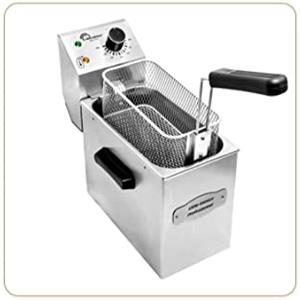 Little Balance 8481 My George Pro, friggitrice elettrica, capacità 4 l, potenza 3200 W, tutto in acciaio inox