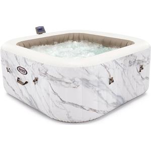 INTEX Spa gonfiabile quadrata a doppia zona in Calacatta - 4 posti