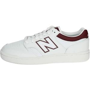 New Balance BB480LDB 480 Uomo, White/Bordeax EU 39.5