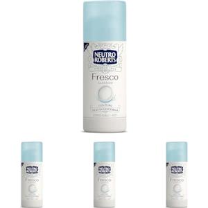 Neutro Roberts, Deodorante Stick Fresco, Zero Sali di Alluminio, Zero Macchie, Con Puro Olio di Glicerina, Deodorante Uomo e Donna, Dermatologicamente Testato, Formato 40 ml, 48h (Confezione da 4)
