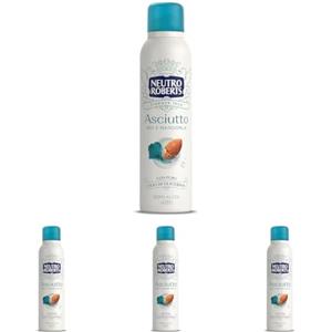 Neutro Roberts Deodorante Spray Asciutto Iris e Mandorla, 150ml (Confezione da 4)