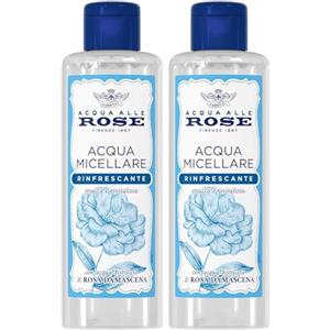 Acqua alle Rose, Acqua Micellare Rinfrescante per Tutti i Tipi di Pelle, Strucca e Deterge Viso, Occhi e Labbra, con Acqua Distillata di Rosa Damascena per Rivitalizzare, Senza Risciacquo, 200 ml
