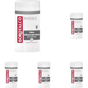 Borotalco, Deodorante Stick Invisibile Grigio, Formula Senza Alcool con Talco Effetto Barriera, Cattura e Non Trasferisce Aloni, 48h di Efficacia, Profumo Classico - 1 Flacone da 40 ml
