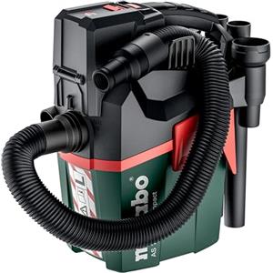 metabo aspiratore a batteria AS 18 L PC Compact - 602028850 - 18 V - Aspiratore con pulizia manuale del filtro, modalità Boost ed Eco