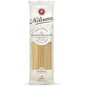 La Molisana - Spaghetti n. 15, Confezione da 1 kg di Pasta di Semola di Grano Duro, Trafilata al Bronzo,da Solo Grano Italiano