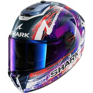 SHARK, Casco Moto Integrale SPARTAN RS CARBON ZARCO SIGNATURE Carbon White Violet DWV, XXL