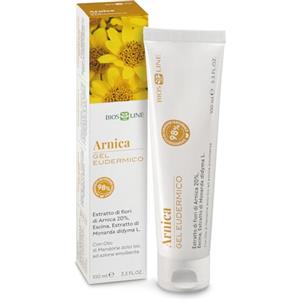 BIOS LINE Gel Eudermico Arnica, Crema Lenitiva per Ematomi, Contusioni e Contratture Muscolari, con Estratto di Monarda, 100 ml
