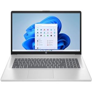 HP Laptop 17-cn4002sl, PC Portatile 17", Display IPS FHD, Notebook, (Intel Core 5 120U, RAM 16GB, SSD 512GB, Windows 11), Computer Portatile, Uso quotidiano, Tastiera Italiana, QWERTY, Argento