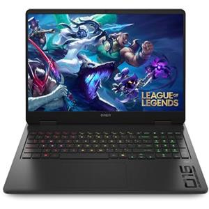 HP OMEN 16-am0010sl, Gaming Laptop, (Intel Core Ultra 7, NVIDIA RTX 5070, 32GB RAM, SSD 2TB, Display 16" WXGA 240 Hz 500 Nits), Notebook, Free DOS, Tastiera Italiana, QWERTY, Nero
