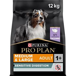 PURINA PRO PLAN Sensitive Digestion Medium & Large Crocchette per Cani Adulti con Tacchino Sacco da 12kg