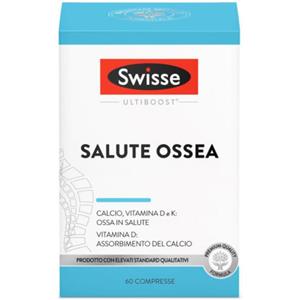 Swisse Salute Ossea - Integratore di Calcio, Vitamina D3 e K2 per Ossa Sane - 60 Compresse