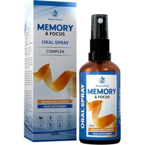 NutraVal Spray Memoria & Focus | Lions Mane, Bacopa, Ginkgo Biloba, Rhodiola Rosea | & Schisandra | Chiarezza Mentale & Prestazioni Cognitive | Vegano, 30 ml - CONSUMO PREFERENTE 10/2026 - PREZZO RIDOTTO