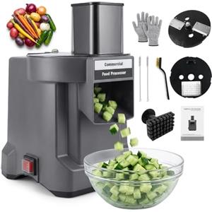 serebrant Tagliaverdure e affettaverdure elettrico Tagliaverdure a Cubetti Elettrico Cubettatrice per Verdure Frutta Professionale,affetta verdure elettrico a 2 Lame in Acciaio Inox Frutta e verdura da tagliare