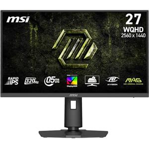 msi MAG 274QPF X32 27 Monitor Gaming, 320 Hz, 0,5 ms, DisplayHDR 400, G-SYNC Compatible, AMD FreeSync Premium, Eye Care, AI Vision, HDMI 2.1, DP 1.4a, senza cornice, montaggio VESA, nero