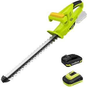 SnapFresh Tagliasiepi a Batteria 20V, Lunghezza di Taglio 45 cm, Tagliasiepi Elettrico con Lama a Doppia Azione Mn65 2800 SPM, Leggero per Siepi, Arbusti, Batteria 2,0Ah e Caricabatterie Inclusi
