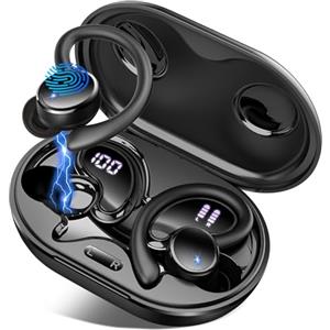 Matast 2026 Cuffie Bluetooth 5.4 Sport, 50 Ore Cuffie In Ear Cancellazione Rumore ENC e 4 HD Mics, Auricolari Bluetooth con 6D Bass Stereo, HiFi Cuffiette LED Display, IP7 Impermeabile Cuffie Senza Fili