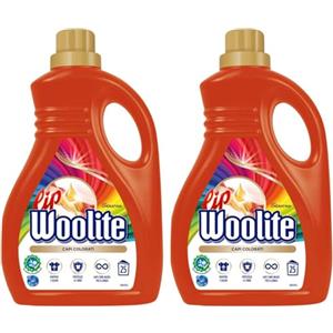 Lip Woolite Detersivo Lavatrice Capi Colorati 25 Lavaggi, 1 Flacone da 1500 ml di Detersivo Lavatrice Liquido Capi Colorati con Cheratina (Confezione da 2)