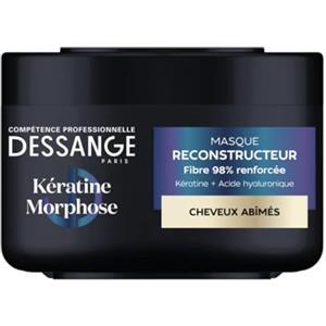 DESSANGE - Maschera per capelli cheratina morfosa - Formula arricchita con cheratina vegetale e acido ialuronico - Cura ricostruttiva - Ripara e protegge la fibra dei capelli - Capelli danneggiati