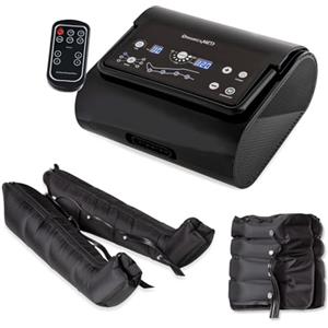 Dinamicamed Premium 4.0 Pressoterapia Digitale Compact - 6 Programmi, 4 Camere d'Aria, 2 Gambali XL e Fascia Addome