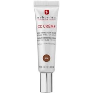 Erborian - CC Crème alla Centella Asiatica - Crema Viso Illuminante ad Alta Definizione e Trucco - Protezione Solare SPF 30 - Cosmetica Coreana - Rich 15ml