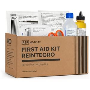 Generico Kit Reintegro Pronto Soccorso Allegato 2 D.M. 388 - Contenuto Conforme Normativa - Rifornimento Cassette Primo Soccorso per Aziende fino a 3 Dipendenti
