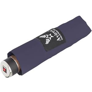 Avirex, Ombrello Manuale, Misura Media, Leggero e Resistente al Vento, con Una Copertura Protettiva in Colore Coordinato (Navy)