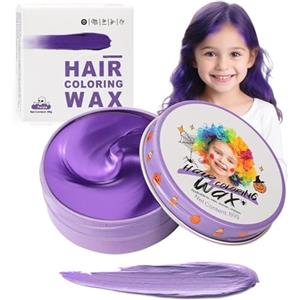 HUMSUBY Colore dei capello viola temporaneo per bambini, tintura istantanea Dye, donna uomo viola acconciatura pomata, ragazza styling crema per feste