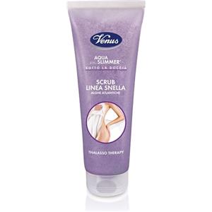 Venus Aqua Slimmer Doccia Scrub Linea Snella 250ml, Esfoliante Drenante Sotto la Doccia con Alghe e Sali Marini, Azione detergente, Levigante e Tonificante, Prepara la Pelle ai Trattamenti Snellenti.