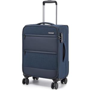 British Traveller Valigia Cabina 57,5cm Trolley Rigido Valigie con 4 Ruote Girevoli e TSA Lucchetto(20pollici, Blu)