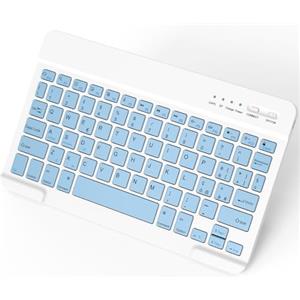 NEWCOO Tastiera Bluetooth Wireless, Rechargeable Ultra Sottile Tastiera Wireless Compatta sottile e Portatile Connessione Stabile per Tablet Samsung/IOS/Android/Windows/Telefoni,Layout Italiano QWERTY