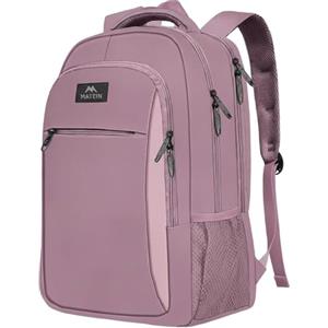 MATEIN Zaino Donna per PC 15.6 Pollici, Antifurto Zaino Porta Laptop, Impermeabilie Zaini Universitari Casual per Computer, Notebook, Viaggio, Lavoro, Regalo, Viola Scuro
