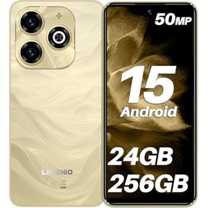 LAGENIO A11 Pro Android 15 Telefono Cellulare, 6.7 Inch HD+ 120Hz Mobile Phone, 24GB+256GB/TF 1TB, Dual SIM 4G Android Smartphone, 50MP+8MP AI Camera/Widevine L1/Face ID/GPS/OTG