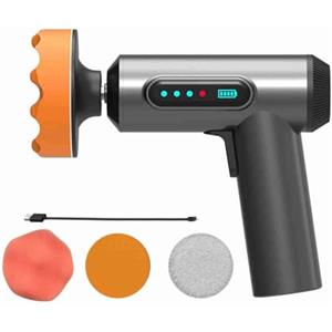 Kavolet Lucidatrice per Auto, Kit Lucidatore Tampone Senza Fili, Ricarica USB, con Disco Lucidante Sostituibile, per Ceratura Vernice Auto, Lucidatura, Vetro, Lucidatura, Pavimenti,