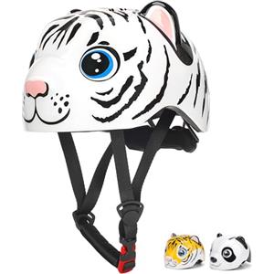Zamufo Casco Bici Bimbi Design Animale - Regolabile Leggero 47-54 cm
