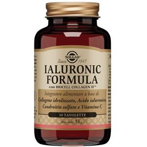 SOLGAR IT. MULTINUTRIENT SPA Ialuronic Formula BioCell Collagen II | Collagene Tipo II Acido Ialuronico Vitamina C 30 Tavolette