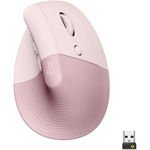 Logitech 910-006478 Lift Mouse Verticale Senza Fili Rosa 910-006478