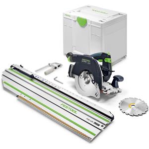 Festool HKC 55 KEB-Basic Sega Circolare a Batteria 18V 160mm Brushless con Guida di Taglio e Systainer