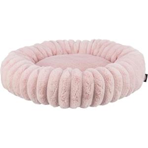 TRIXIE Lettino per cani Lonni Ø 50 cm, rosa - Cuccia rotonda con rivestimento in morbido velluto, cestino per cani di piccola taglia, cuscino fisso, fondo antiscivolo - morbido e lavabile - 37996