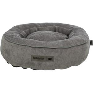 Trixie Cuccia per cani Vital Lennox, in ciniglia, rotonda, cuscino ortopedico per cani, grigio, ø50 cm, accogliente cestino per cani con schiuma viscoelastica per effetto memoria, 371320