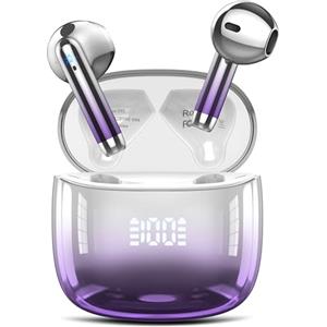 Ddidbi Cuffie Bluetooth, cuffie senza fili Bluetooth 5.3, Hi-Fi Sound in-ear con Cancellazione del rumore ENC, 48 ore di riproduzione, display LED, IP7, impermeabili, per lavoro e studio