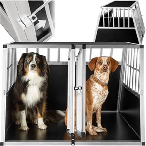 TecTake, Cuccia in alluminio per cani, trasportino per cani, a forma di trapezio, diversi modelli