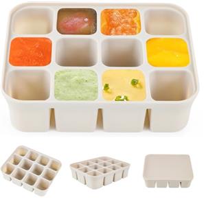 lemgyiamz Contenitori Ermetici per Alimenti, Contenitori Vetro per Alimenti in Silicone, Set Pappa Svezzamento con Scomparti, Schiscetta Pranzo Adatta a Microonde e Congelatore, per Picnic e Feste in Famiglia