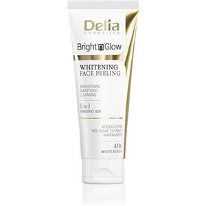 Delia Cosmetics - Bright'n'Glow - Peeling Viso Schiarente - Illumina le discromie, Leviga e Deterge la Pelle - 75 ml