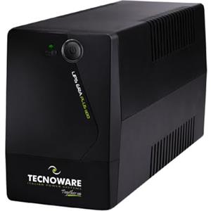 Tecnoware Power Systems UPS 1100VA per PC/Modem, NO Gaming NO Console, Gruppo di Continuità ERA PLUS, 2 Schuko, Software, Protezione Blackout e Sbalzi per PC/Modem, Videosorveglianza, Cassa, NAS, POS