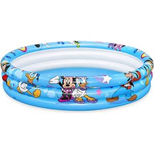 Bestway 91007 Piscina per Bambini "Mickey E Gli Amici Del Rally", 122X25 cm