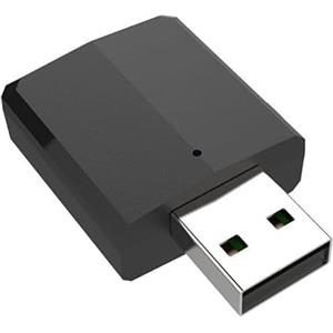 Xingdianfu Adattatore USB Bluetooth 5.0, ricevitore e trasmettitore 3 in 1, mini adattatore audio portatile, ricevitore con 2 cavi audio digitali da 3,5 mm, per PC/cuffie/TV/Auto