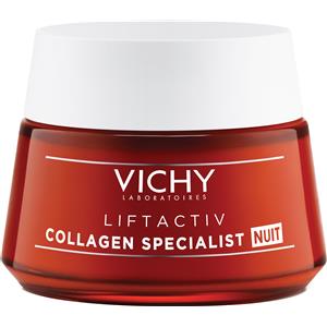 Vichy Liftactiv Collagen Specialist Crema Notte 50 ml - Rassodante, Antirughe, con Peptidi e Vitamina C