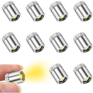 yivom 10 Pezzi Mini Luci LED a Batteria, mini led a batteria per Modello in Miniatur Micro Luci LED Miniatura LED per Casa Delle Bambole(Luce Bianca)