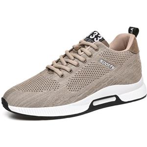 MODSGUE Sneaker da uomo, scarpe estive, slipon, scarpe da ginnastica, scarpe da ginnastica, scarpe da ginnastica, traspiranti, da tennis, da jogging, da fitness, cachi, 52