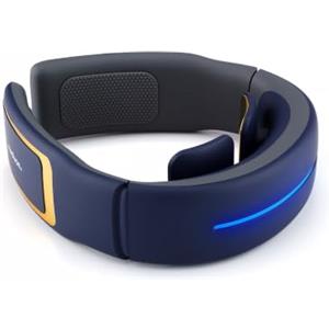 Medivon Ultra EMS Pro Massaggiatore cervicale EMS | 10 intensità, 2 elettrodi aggiuntivi, 3 livelli di calore, luce rossa, vibrazione, telecomando con display e USB-C